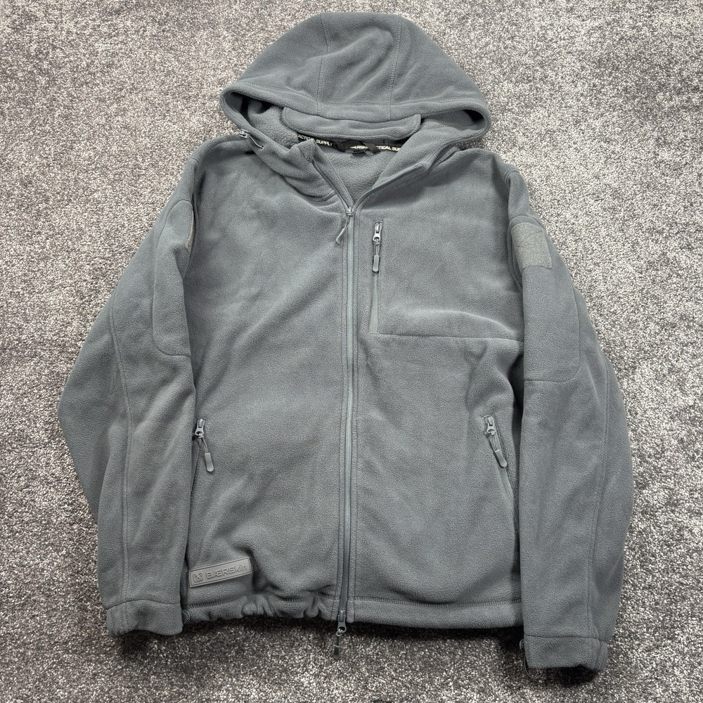 Baerskin Tactical Hoodie 3.0 Mens XXL Gray Fleece Hooded Full Zip Jacket